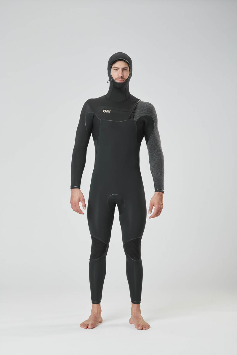 Picture Organic Dome 5/4 Hood Fz Men\'s Wetsuit Black | UPY-981357