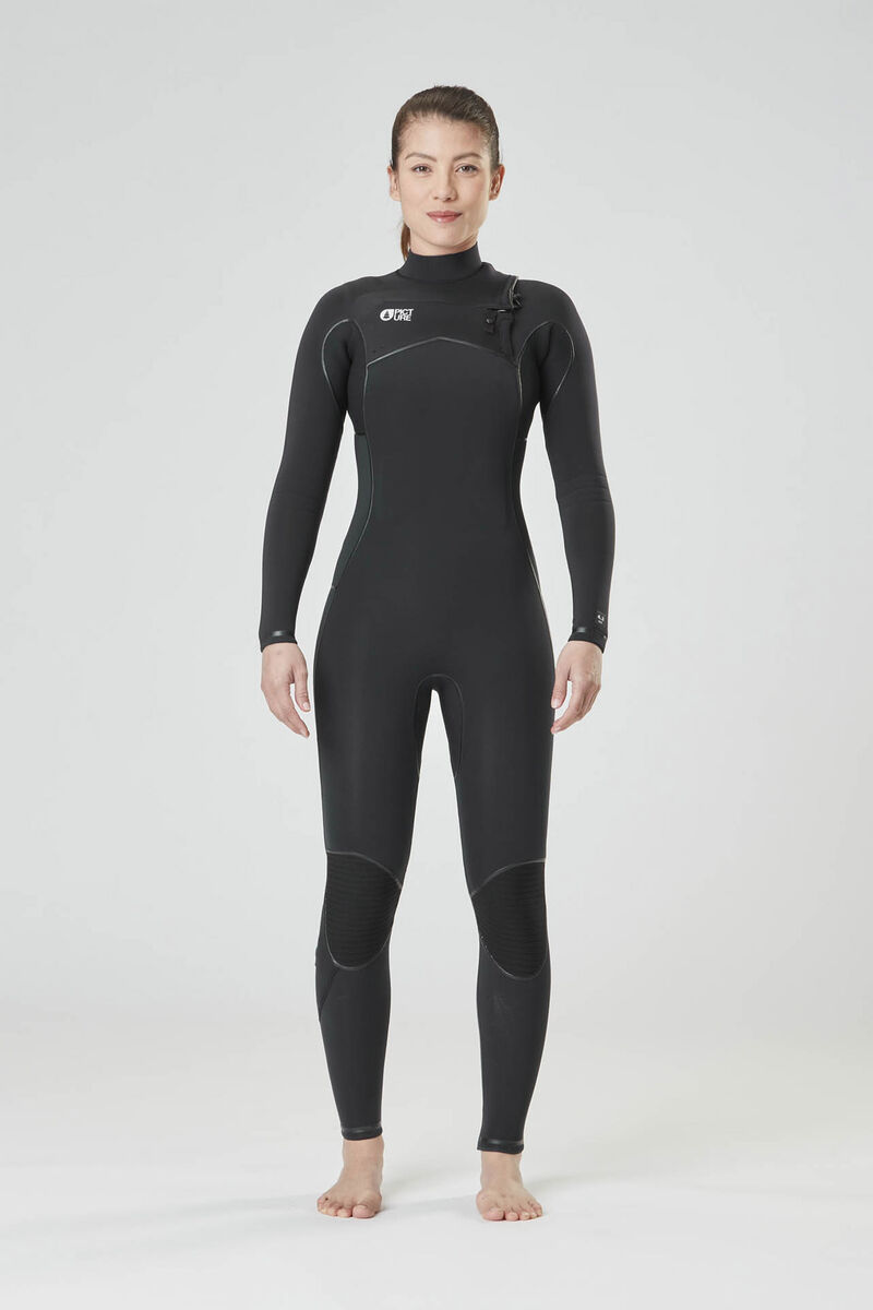 Picture Organic Dome W 4/3 Fz Women\'s Wetsuit Black | NYF-796031