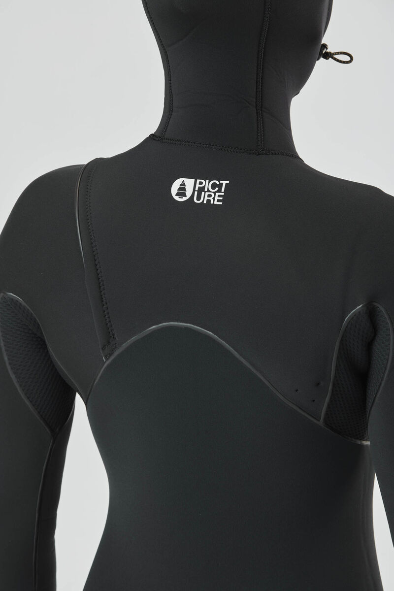 Picture Organic Dome W 5/4 Hood Fz Women's Wetsuit Black | QZU-502876