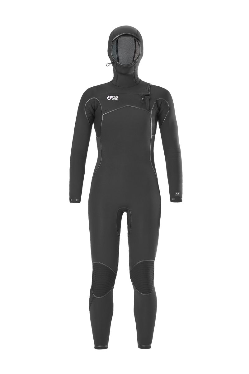 Picture Organic Dome W 5/4 Hood Fz Women's Wetsuit Black | QZU-502876