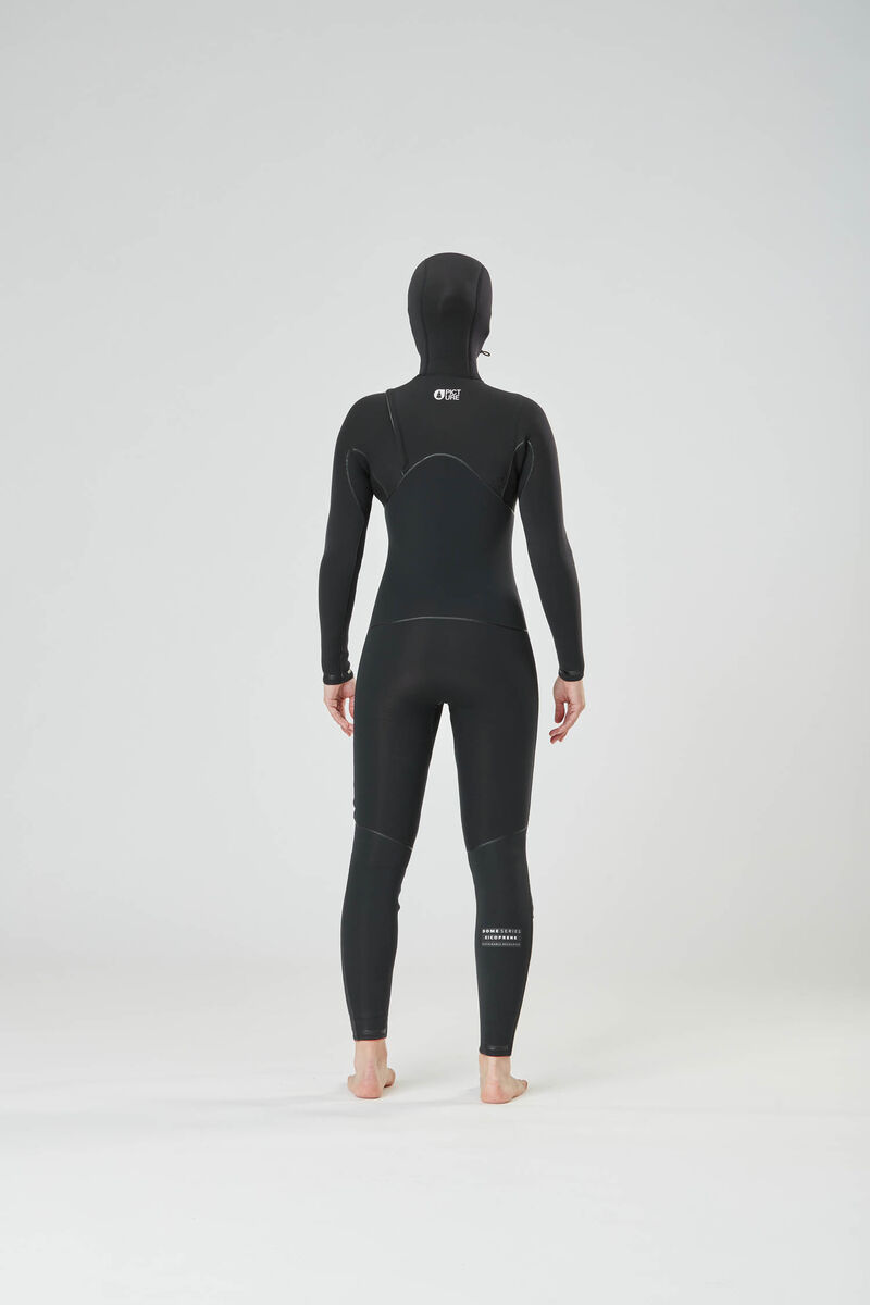 Picture Organic Dome W 5/4 Hood Fz Women's Wetsuit Black | QZU-502876