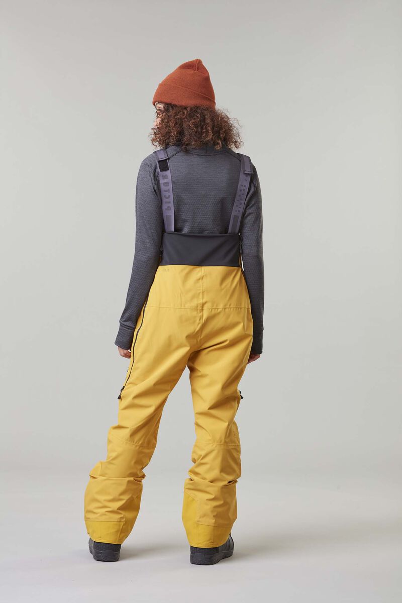 Picture Organic Elwy Bib Women's Snow Pants Deep Yellow | ZRU-914708