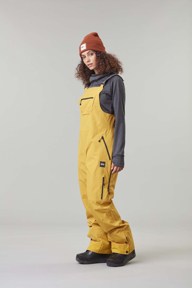 Picture Organic Elwy Bib Women's Snow Pants Deep Yellow | ZRU-914708