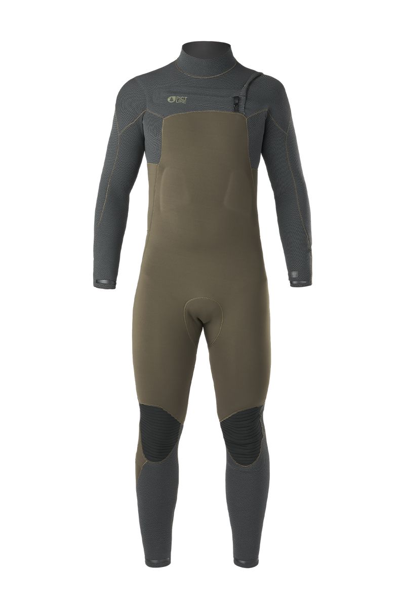 Picture Organic Equation 3/2 Flex Skin Fz Men's Wetsuit Dark Green | YDZ-021684