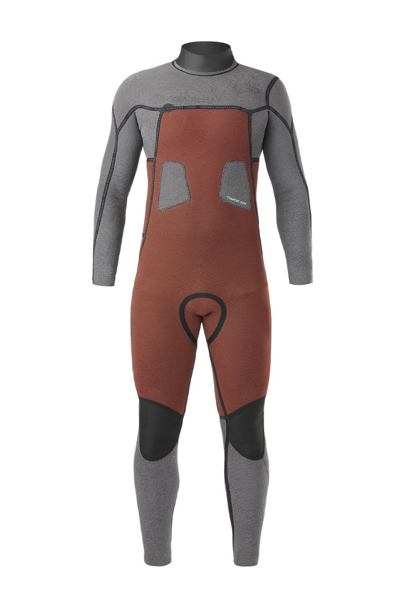 Picture Organic Equation 3/2 Fz Men's Wetsuit Grey | MZB-126857