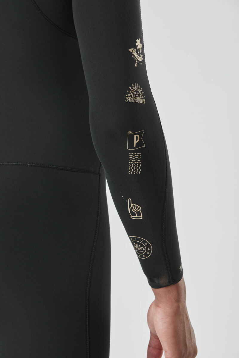 Picture Organic Equation 3/2 Logo Fz Men's Wetsuit Black | FLK-038451