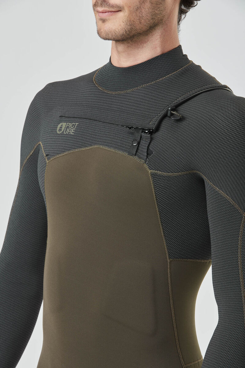 Picture Organic Equation 4/3 Flex Skin Fz Men's Wetsuit Dark Green | FQK-762403