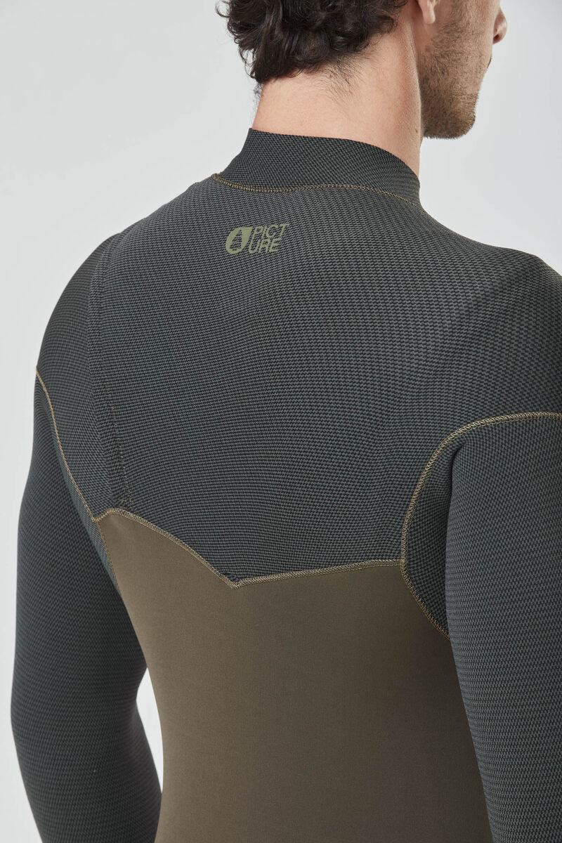 Picture Organic Equation 4/3 Flex Skin Fz Men's Wetsuit Dark Green | FQK-762403