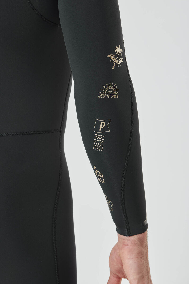 Picture Organic Equation 4/3 Logo Fz Men's Wetsuit Black | NHE-523618