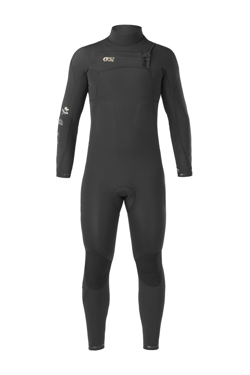 Picture Organic Equation 4/3 Logo Fz Men's Wetsuit Black | NHE-523618