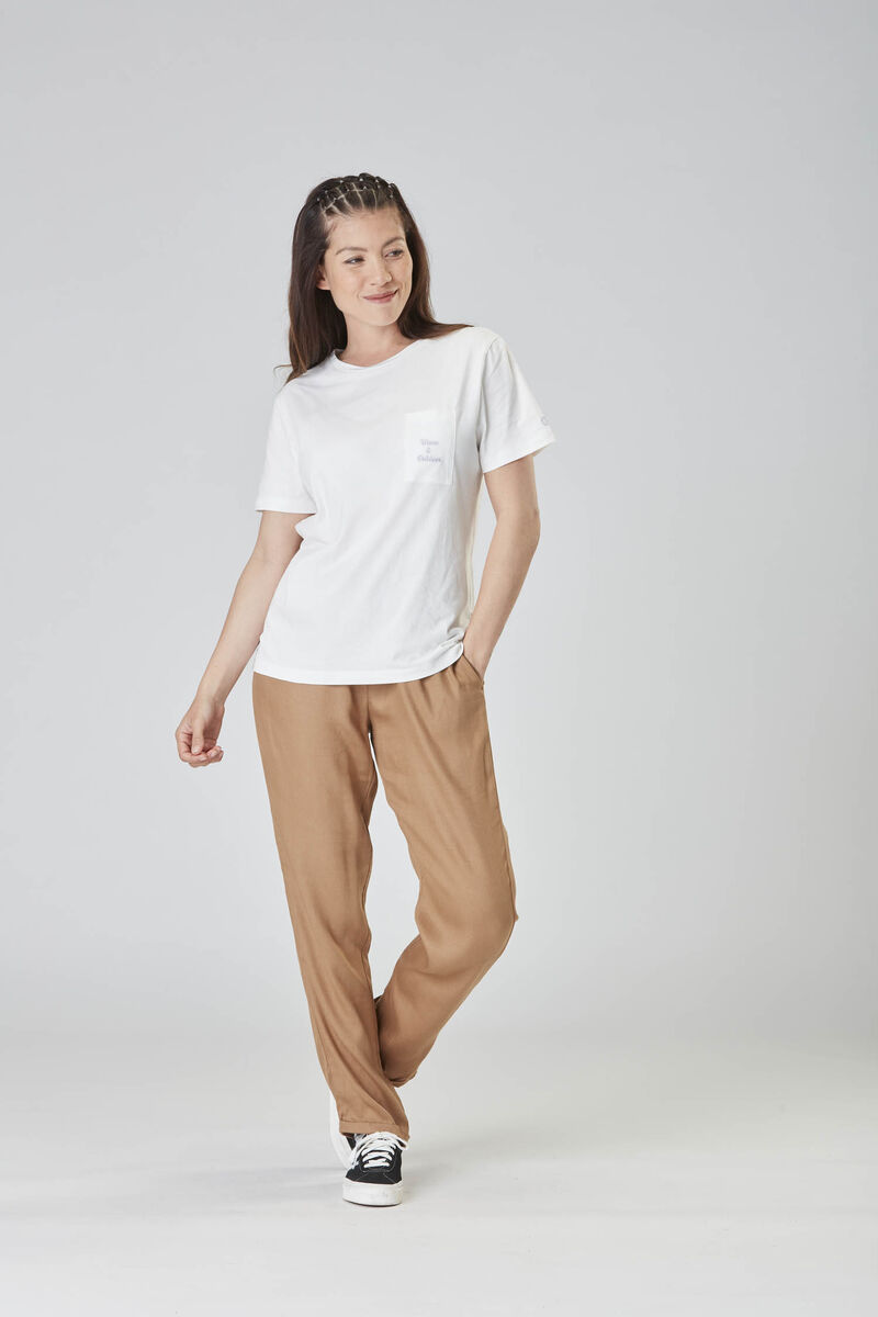 Picture Organic Exee Pocket Women's T Shirts White | MDA-379815