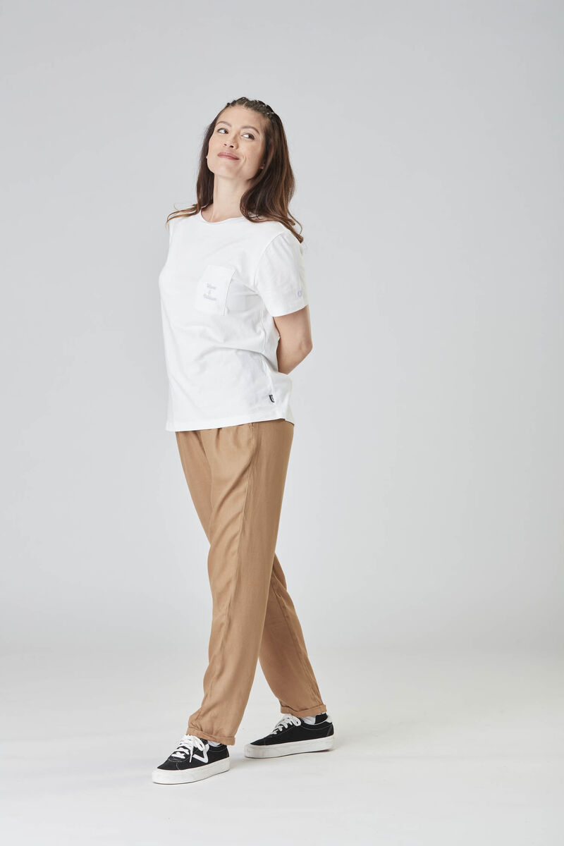 Picture Organic Exee Pocket Women's T Shirts White | MDA-379815