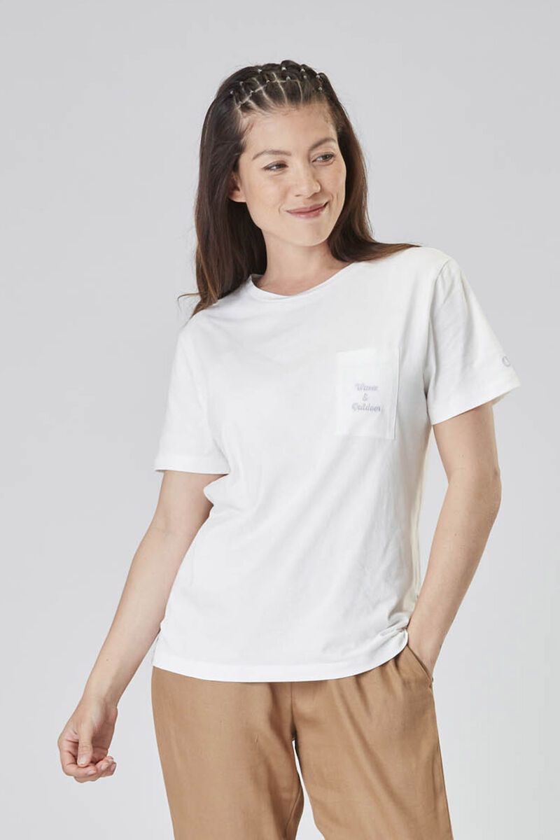 Picture Organic Exee Pocket Women\'s T Shirts White | MDA-379815