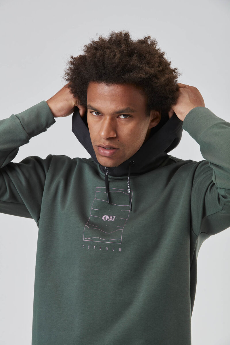 Picture Organic Flack Tech Men's Hoodie Green | KJS-273196