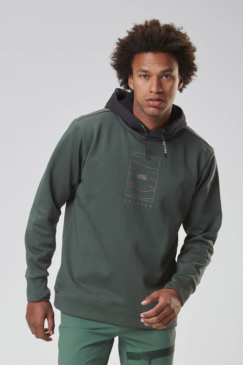 Picture Organic Flack Tech Men\'s Hoodie Green | KJS-273196