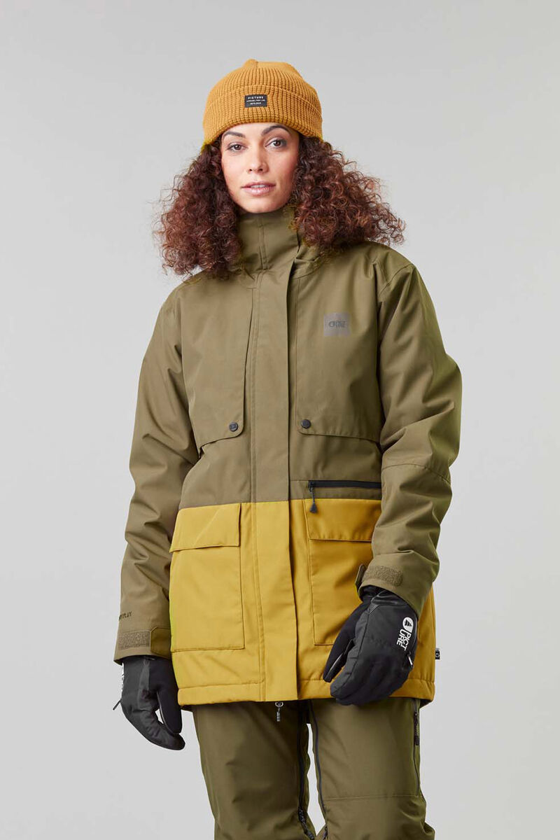 Picture Organic Glawi Women's Snow Jackets Dark Green | NIV-206475