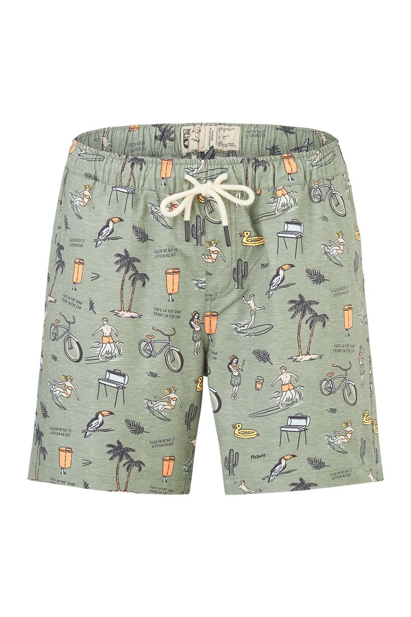 Picture Organic Gunn Men's Shorts Green | CAN-478120