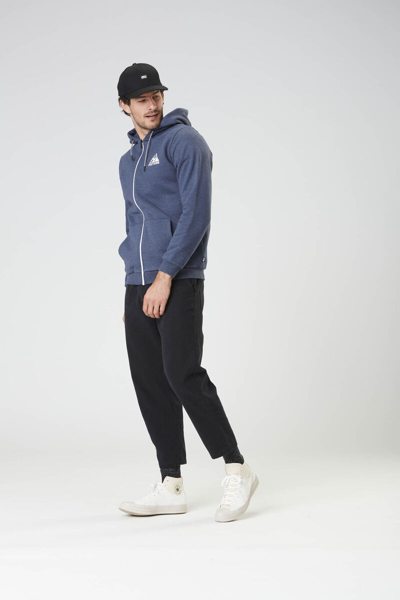 Picture Organic Hamelton Zip Men's Hoodie Dark Blue | FWN-567204