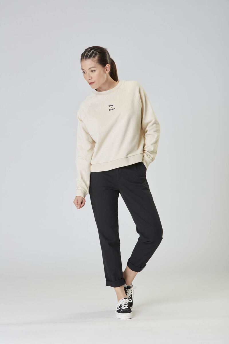 Picture Organic Hampy Crew Women's Sweaters Beige | IEA-013692