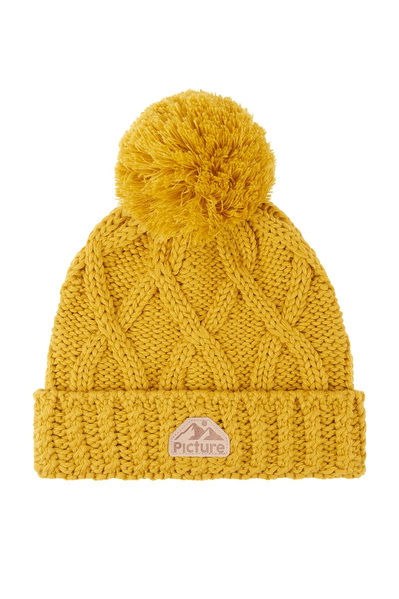 Picture Organic Haven Men\'s Beanie Deep Yellow | ENP-059382