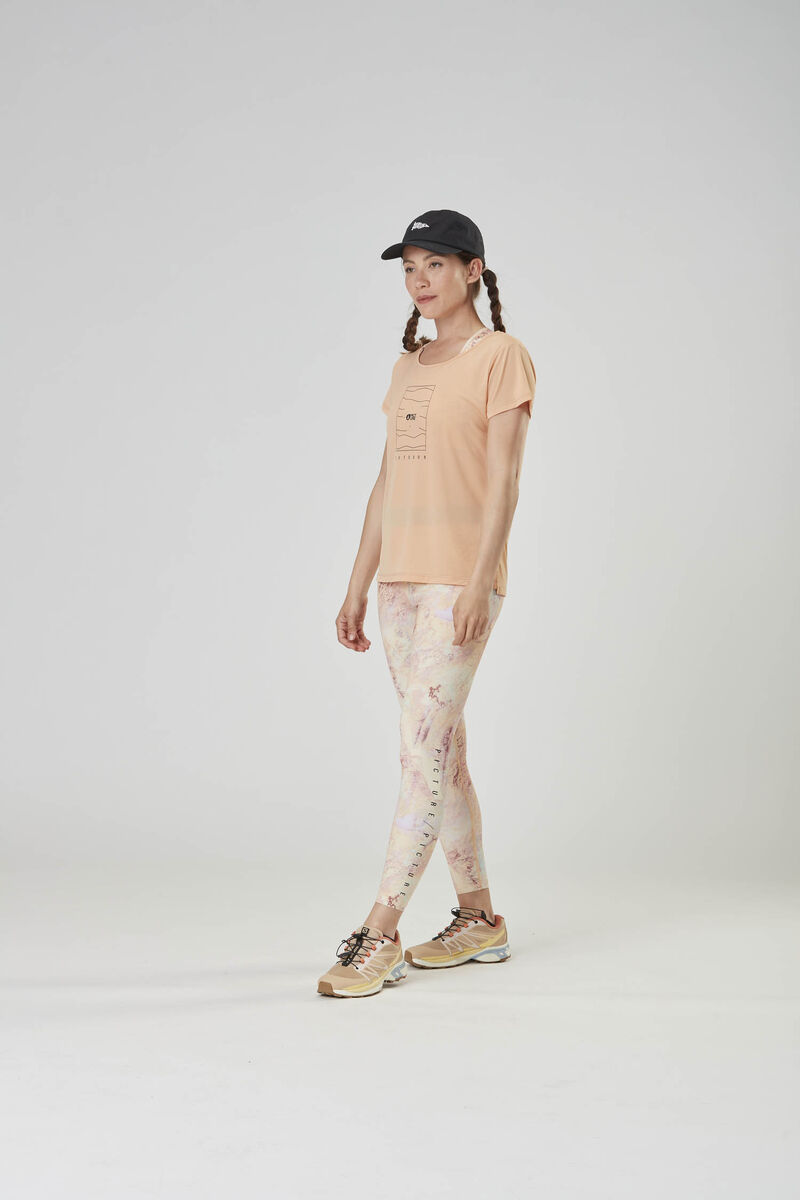 Picture Organic Hila Tech Women's T Shirts Coral | JHB-614293