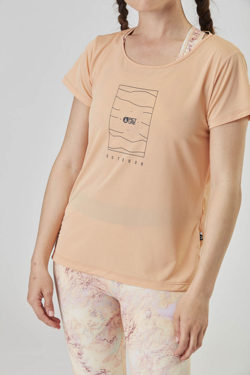 Picture Organic Hila Tech Women's T Shirts Coral | JHB-614293