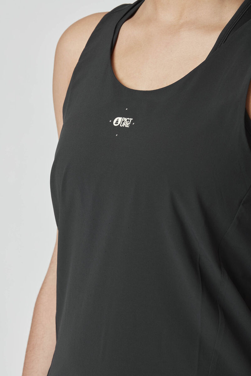 Picture Organic Ice Flow Tech Women's Tanks Black | LSF-529763