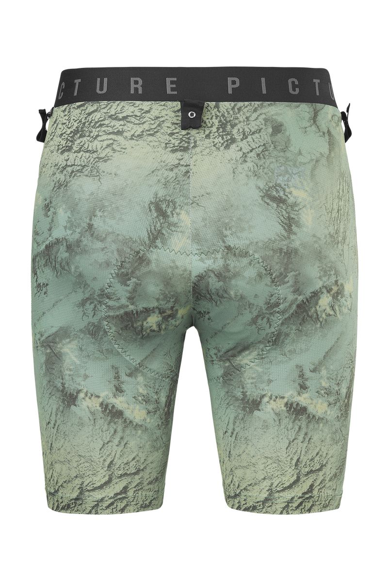 Picture Organic Inner Printed Men's Shorts Green | DLT-513406