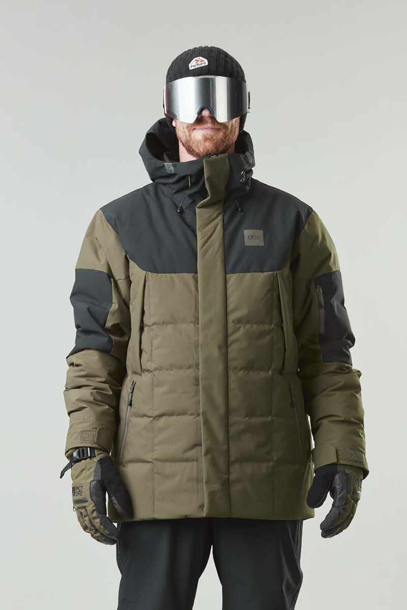 Picture Organic Insey Men's Snow Jackets Dark Green | QUV-148670