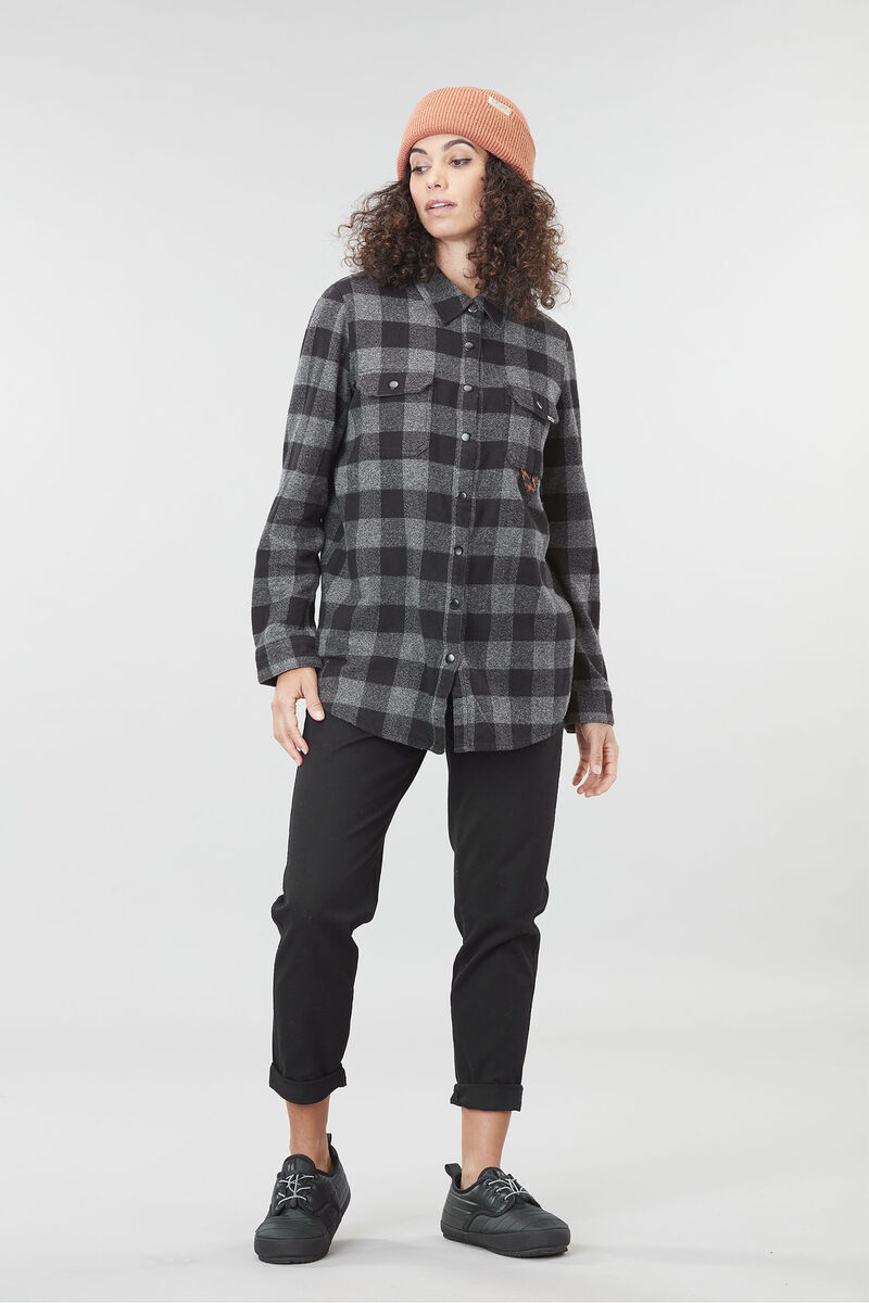 Picture Organic Jade Women's Shirts Black / Grey | ISP-107589