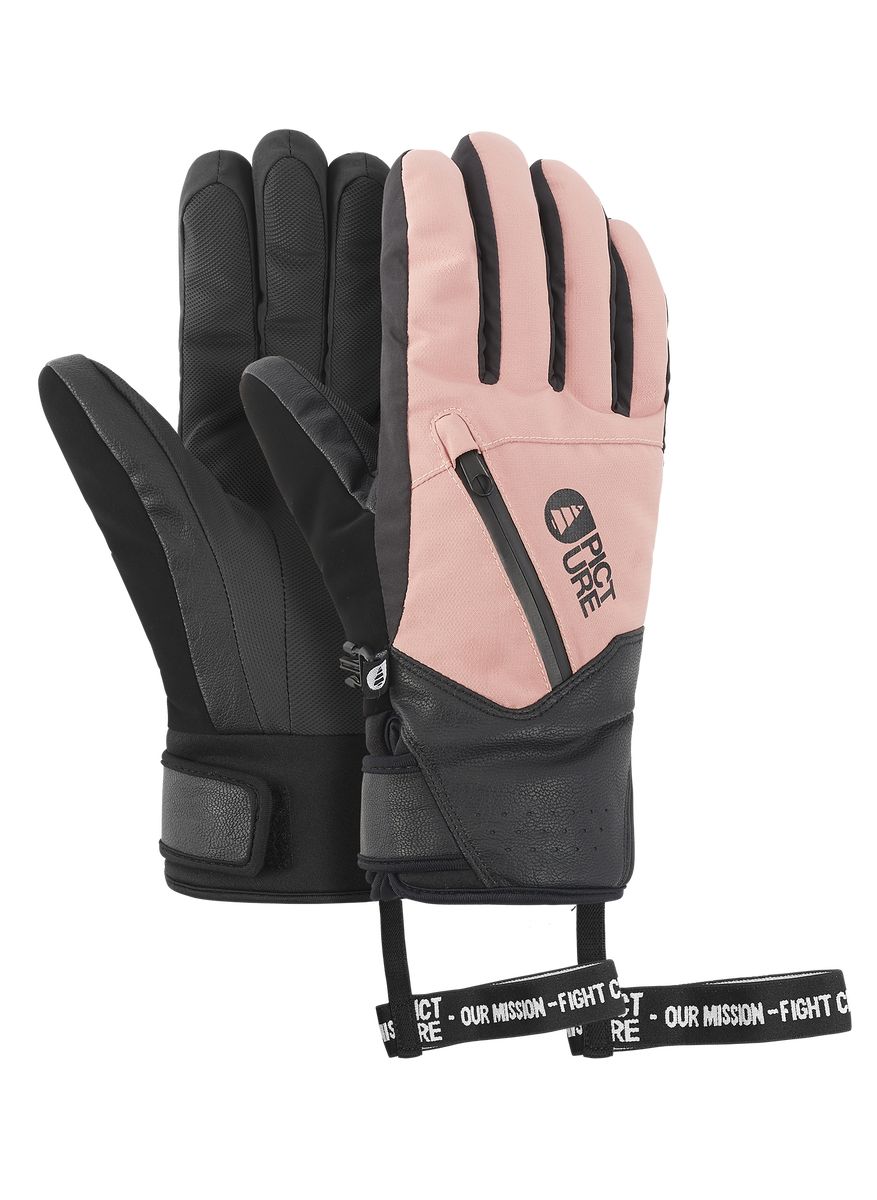 Picture Organic Kakisa Women's Gloves Grey Rose | UQK-274095