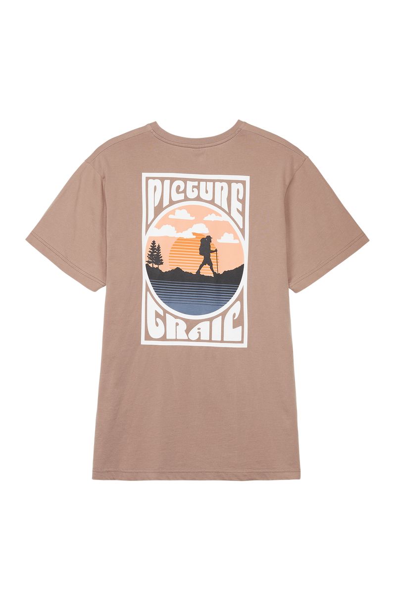 Picture Organic Kalajoki Men's T Shirts Beige | DKQ-741053