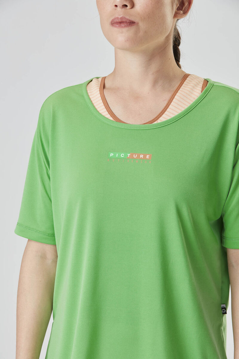 Picture Organic Kiersi Ss Tech Women's T Shirts Green | AVG-529476