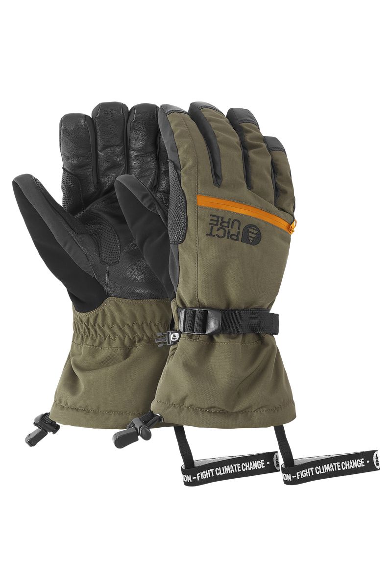 Picture Organic Kincaid Men's Gloves Dark Green | TXZ-354720