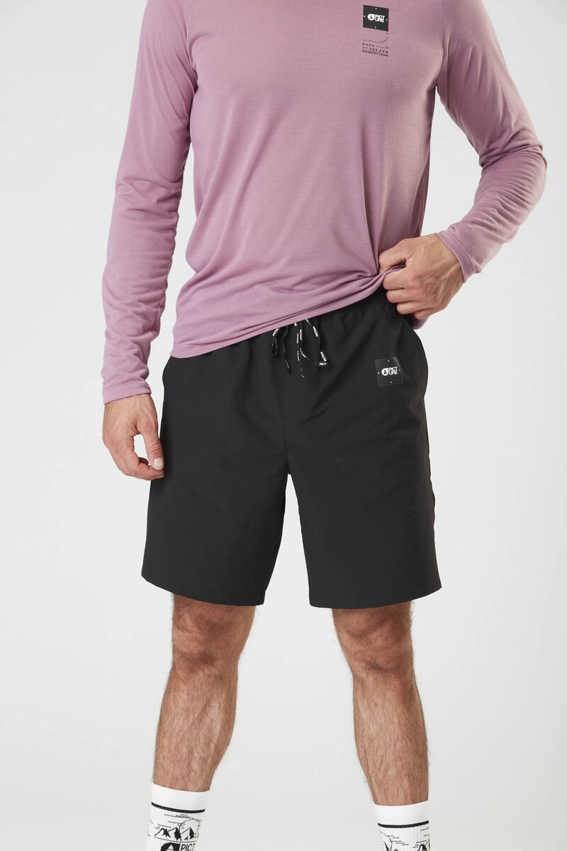 Picture Organic Lenu Strech Men's Shorts Black | NJX-037948