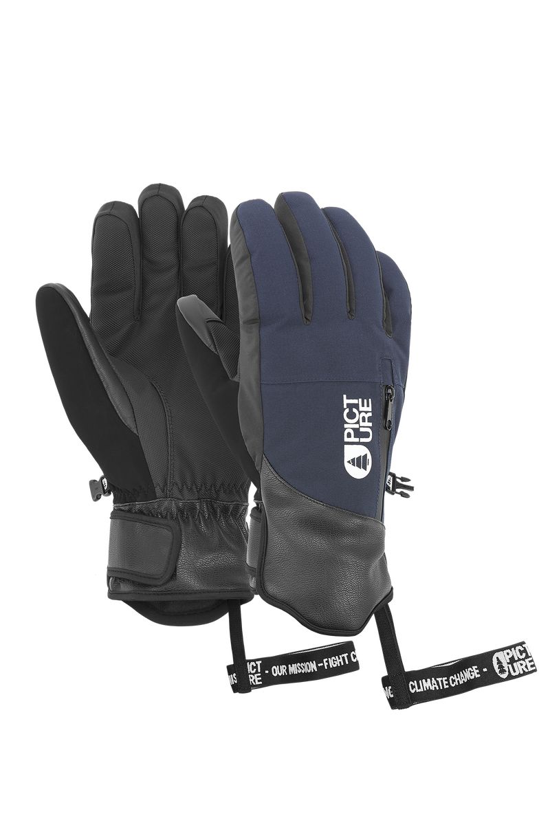 Picture Organic Madson Men's Gloves Dark Blue | YGI-732046