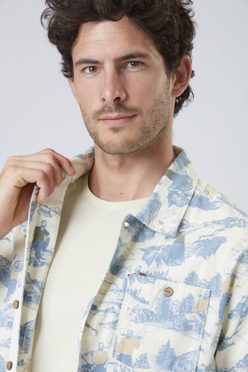 Picture Organic Mataikona Ss Men's Shirts White | IGB-498136