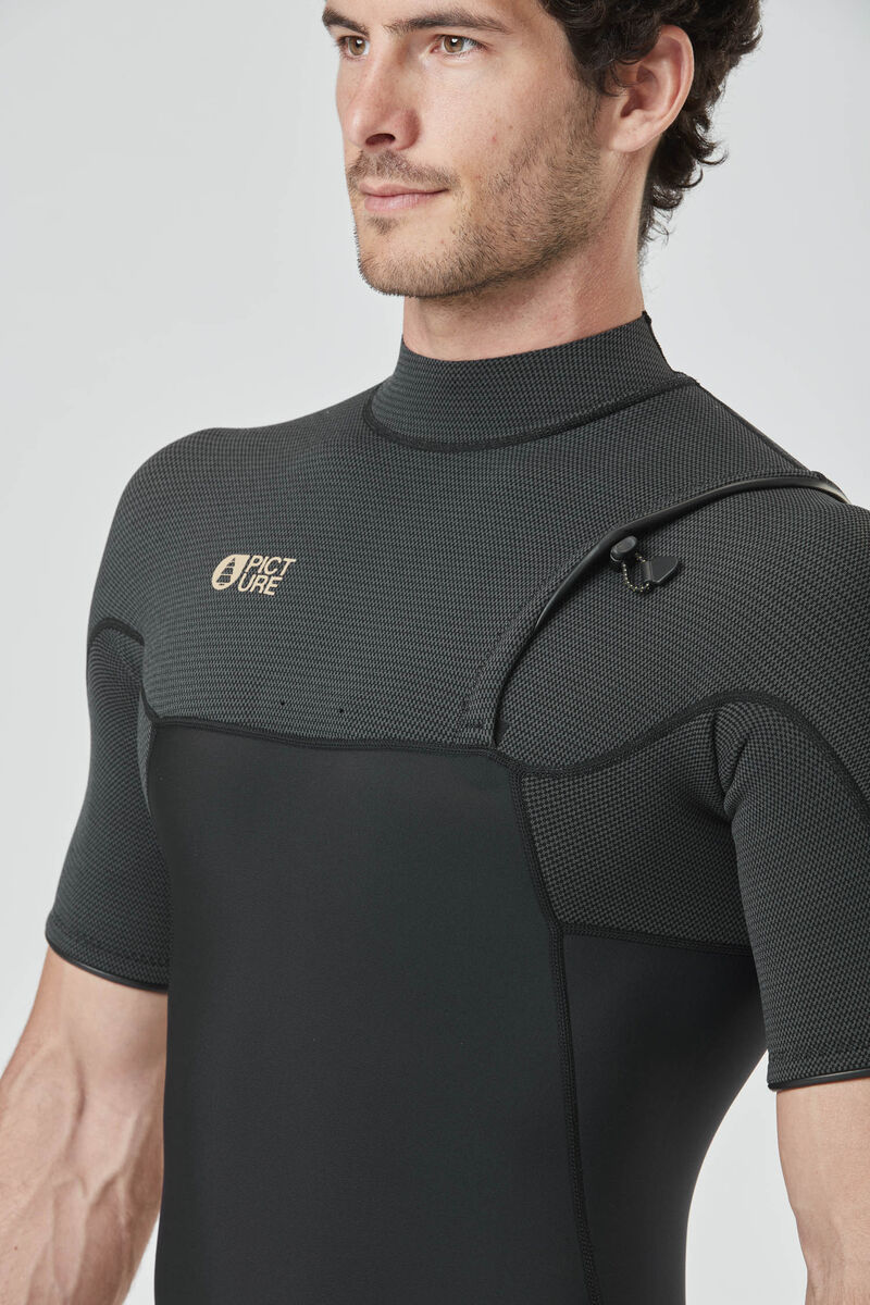 Picture Organic Meta Ss 2/2 Flxskin Zfree Men's Wetsuit Black | PSF-201954