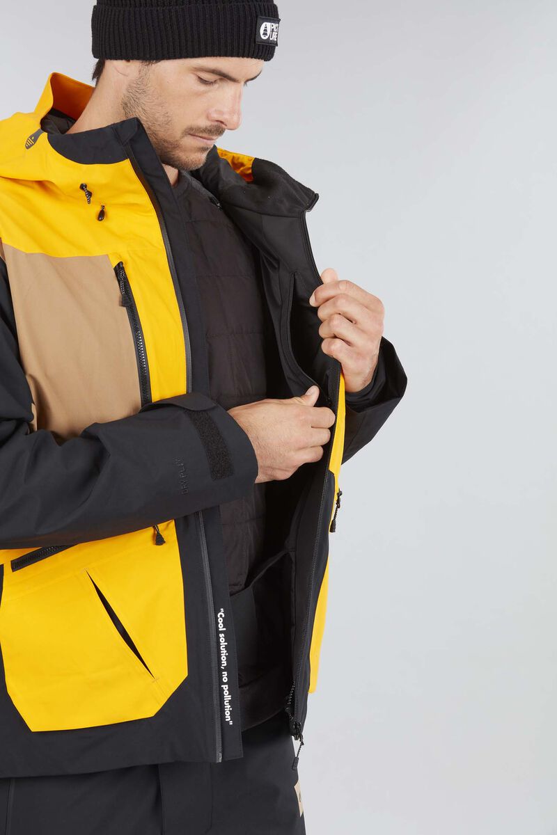 Picture Organic Naikoon Men's Snow Jackets Yellow | YGN-394570