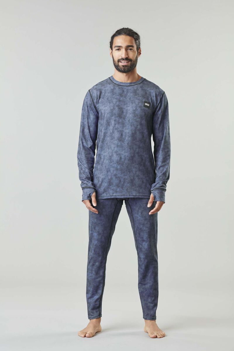 Picture Organic Nangha Men's Base Layers Tops Blue | HEP-715693