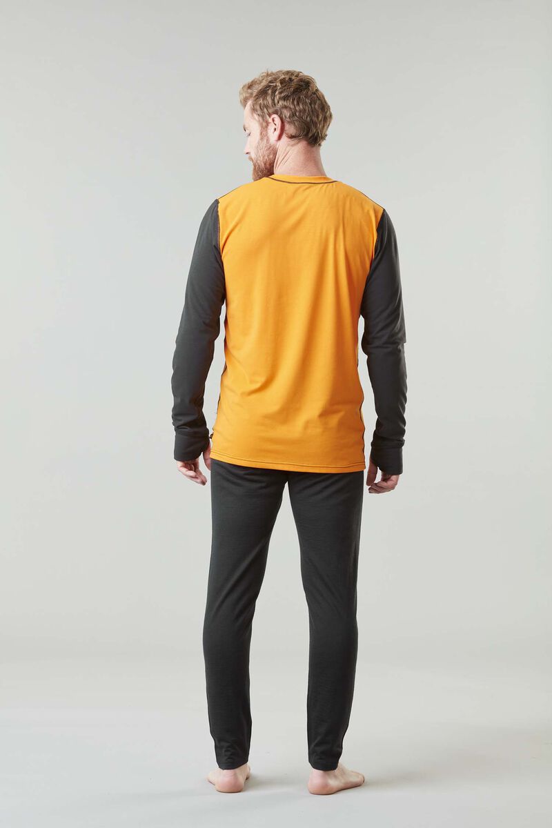 Picture Organic Nangha Men's Base Layers Tops Yellow | MKA-061845