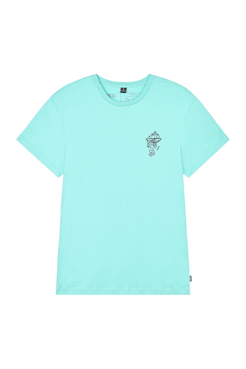 Picture Organic Nanum Men's T Shirts Blue Turquoise | CLB-480157