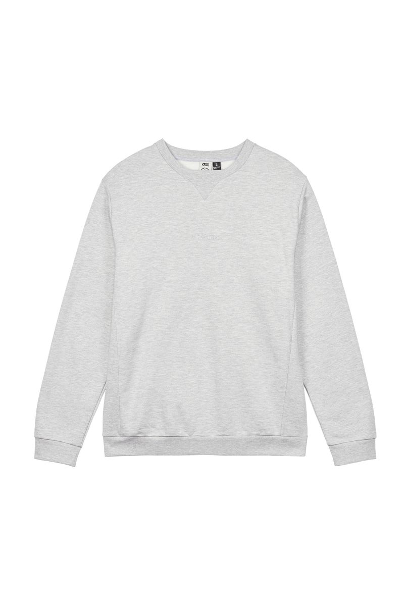 Picture Organic Norrvik Crew Men's Sweaters Grey | AWY-894103