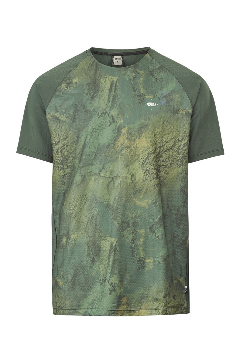 Picture Organic Osborn Printed Ss Tech T Men's T Shirts Green | GWF-256701