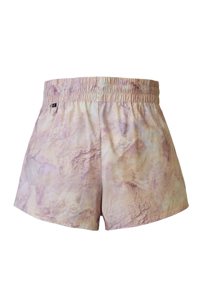 Picture Organic Oslon Printed Tech Women's Shorts Cream | JAB-897416