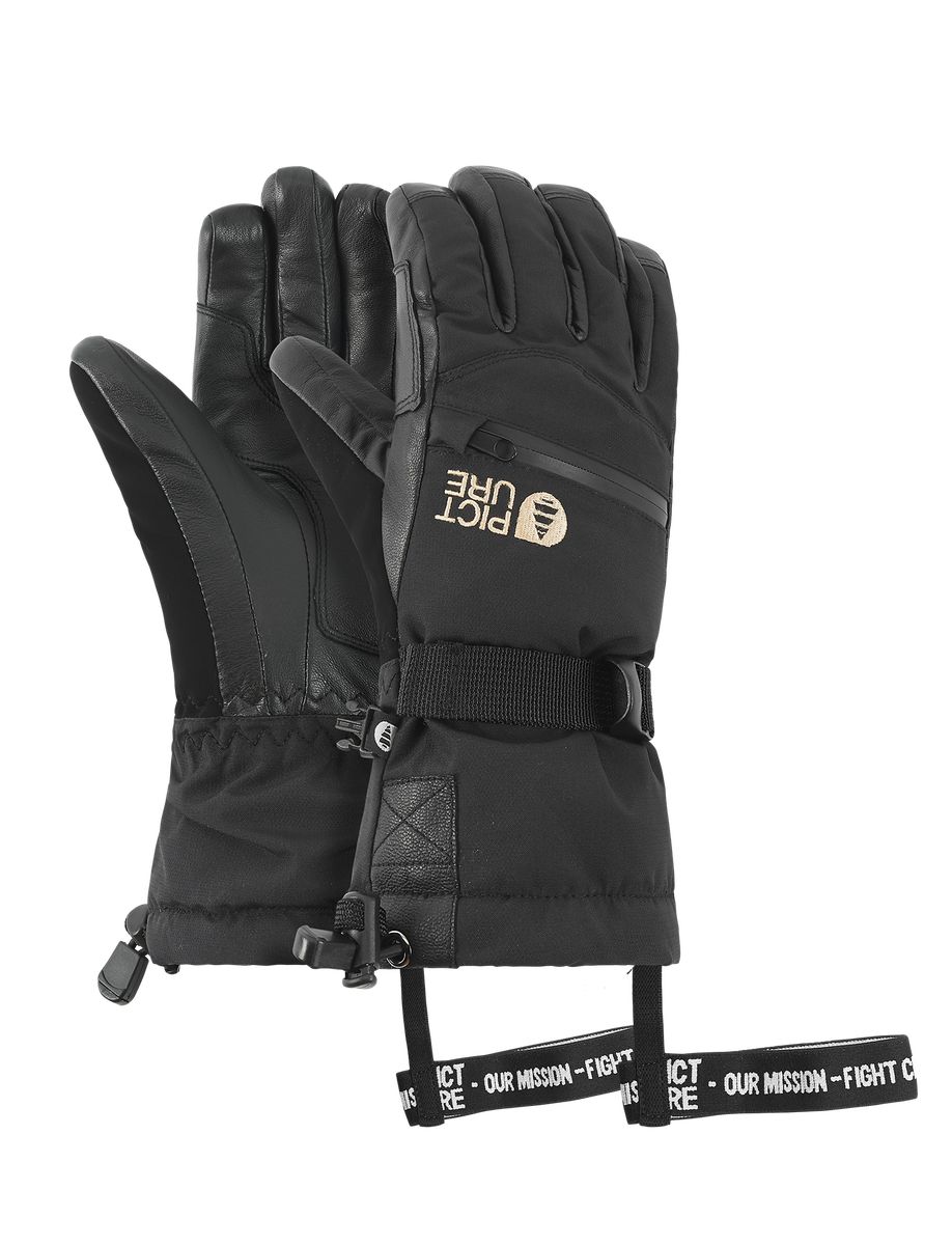 Picture Organic Palmer Men's Gloves Black | ZEQ-405817