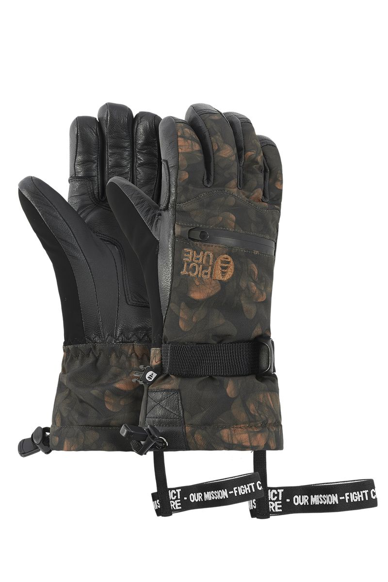 Picture Organic Palmer Men's Gloves Brown | QKD-278650