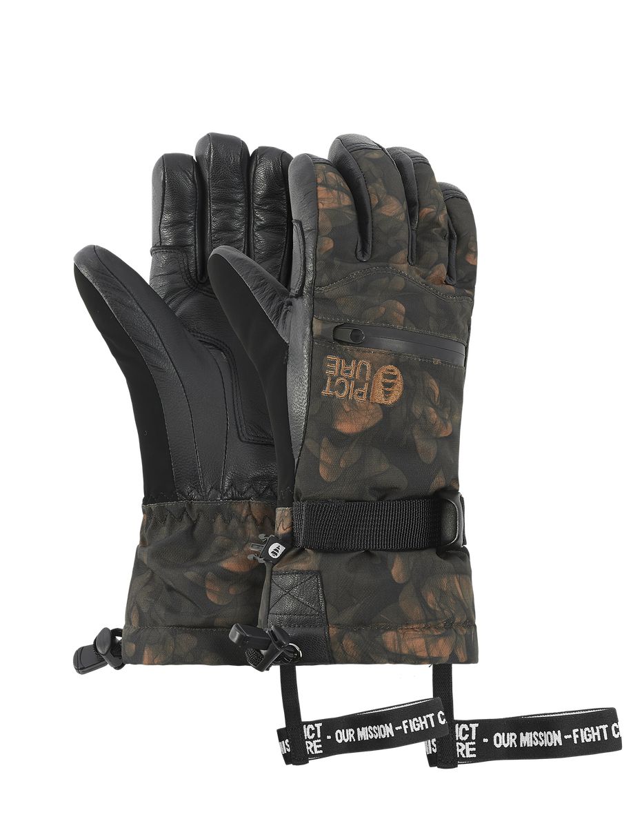 Picture Organic Palmer Men's Gloves Brown | QKD-278650