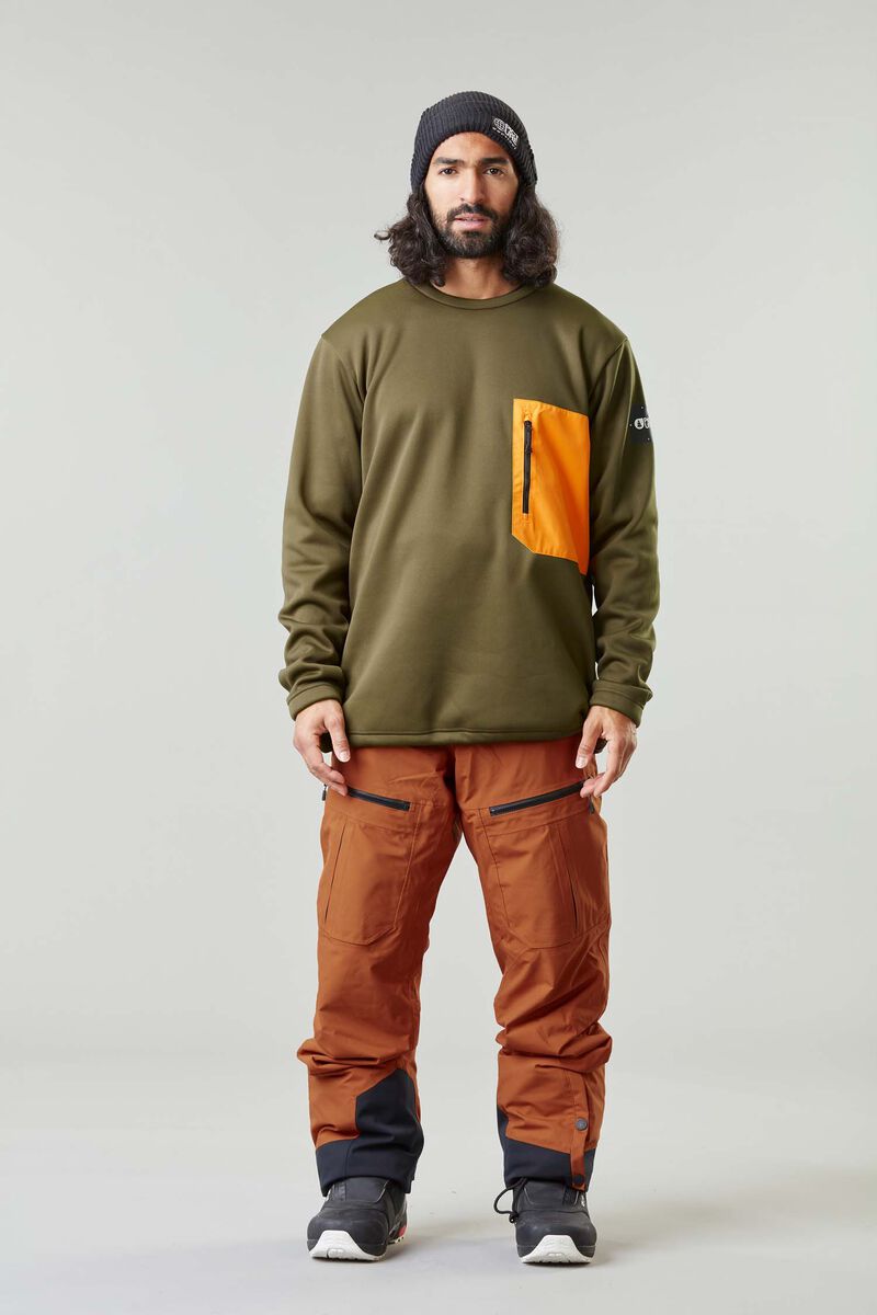 Picture Organic Park Tech Men's Sweaters Dark Green | QDR-034756