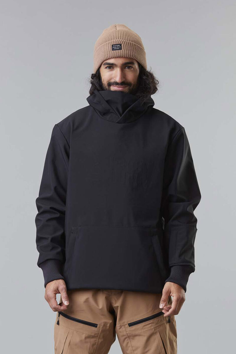 Picture Organic Parker Emboss Men's Hoodie Black | XHL-057861